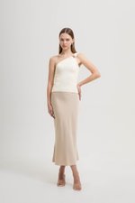 DONNA TOGA KNIT TOP W DETACHABLE BROOCH