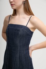 COURTNEY PANELLED DENIM DRESS