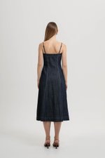 COURTNEY PANELLED DENIM DRESS