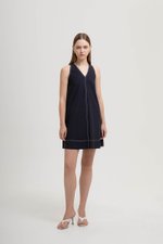 NATASHA CONTRAST MINI DRESS