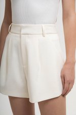 CELINA TWEED PLEATED SHORTS