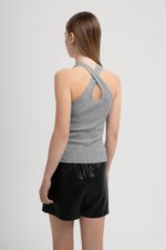 FARLEY CRISS CROSS BACK TANK TOP