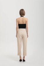 DENISSE ROLLED CUFF CIGARETTE PANTS