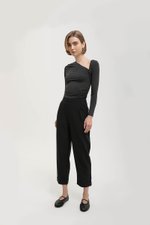 DENISSE ROLLED CUFF CIGARETTE PANTS