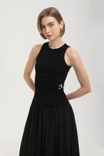 DANI MODAL TANK W/ DETACHABLE BROOCH