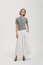 IVONNE BUTTONDOWN KNIT TOP