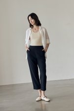 DENISSE ROLLED CUFF CIGARETTE PANTS