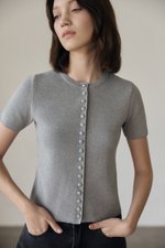 IVONNE BUTTONDOWN KNIT TOP
