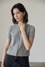 IVONNE BUTTONDOWN KNIT TOP