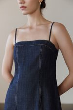 COURTNEY PANELLED DENIM DRESS