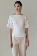 SOFIANA BATWING TIE BACK TOP