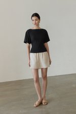 SOFIANA BATWING TIE BACK TOP