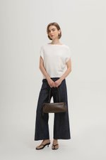 MARLA RIBBON TRAPEZE SHOULDER BAG