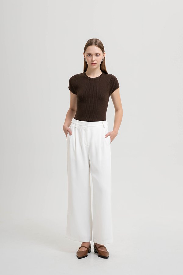 BLAKELY ADJUSTABLE WAIST WIDE LEG PANTS (REGULAR)