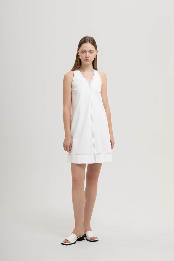 NATASHA CONTRAST MINI DRESS