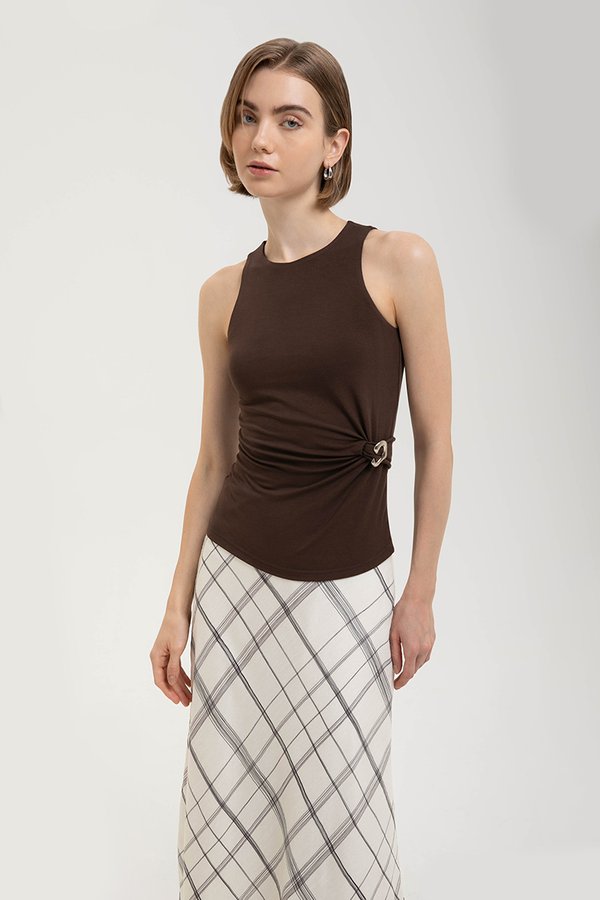 DANI MODAL TANK W/ DETACHABLE BROOCH