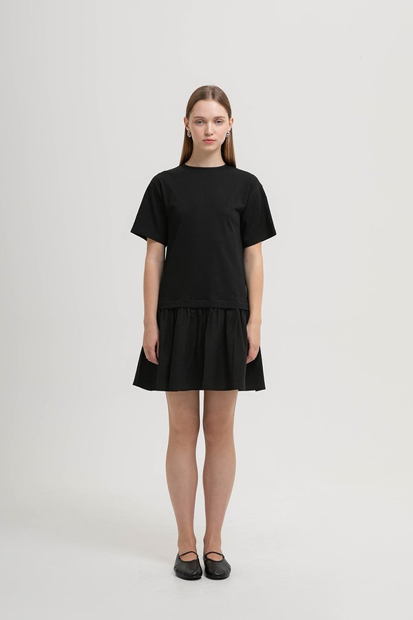 *BACKORDER* MARBELLA TEE DROP WAIST MINI DRESS