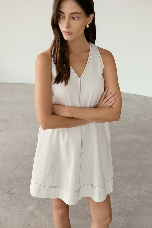 NATASHA CONTRAST MINI DRESS