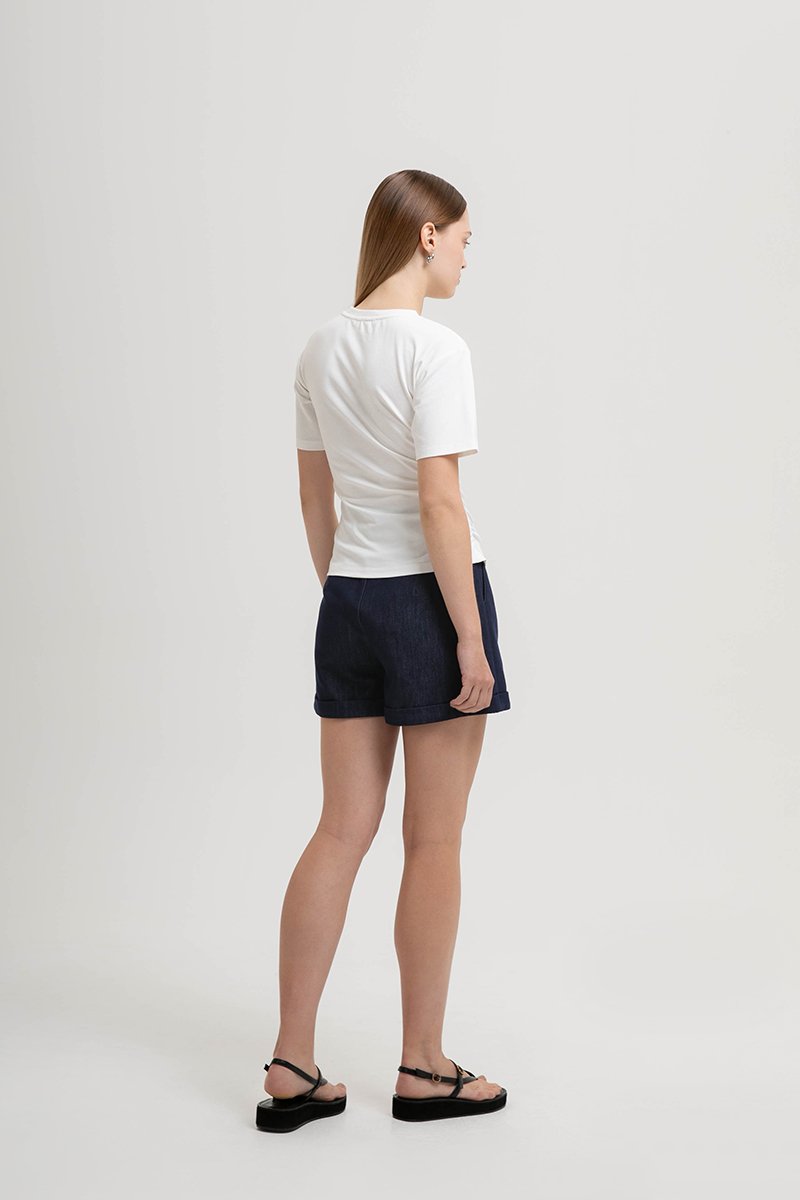 ELLERY RUCHED MODAL TEE