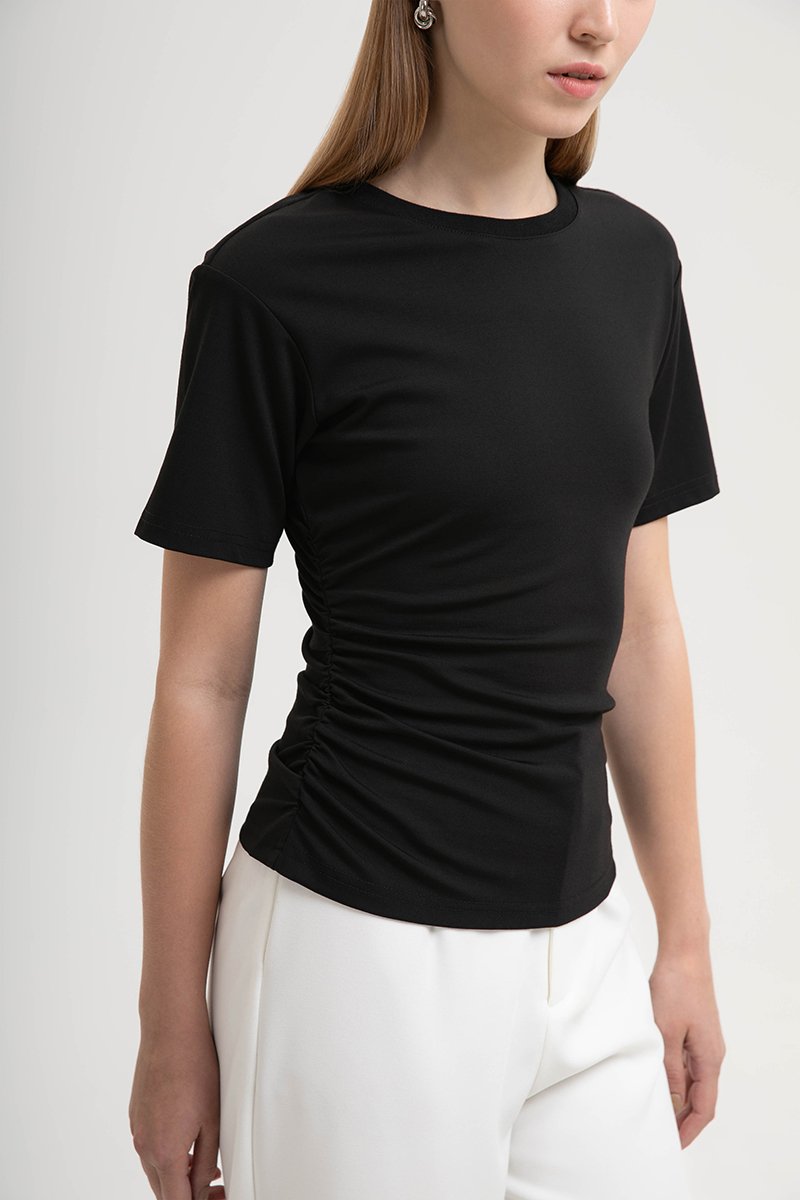 ELLERY RUCHED MODAL TEE