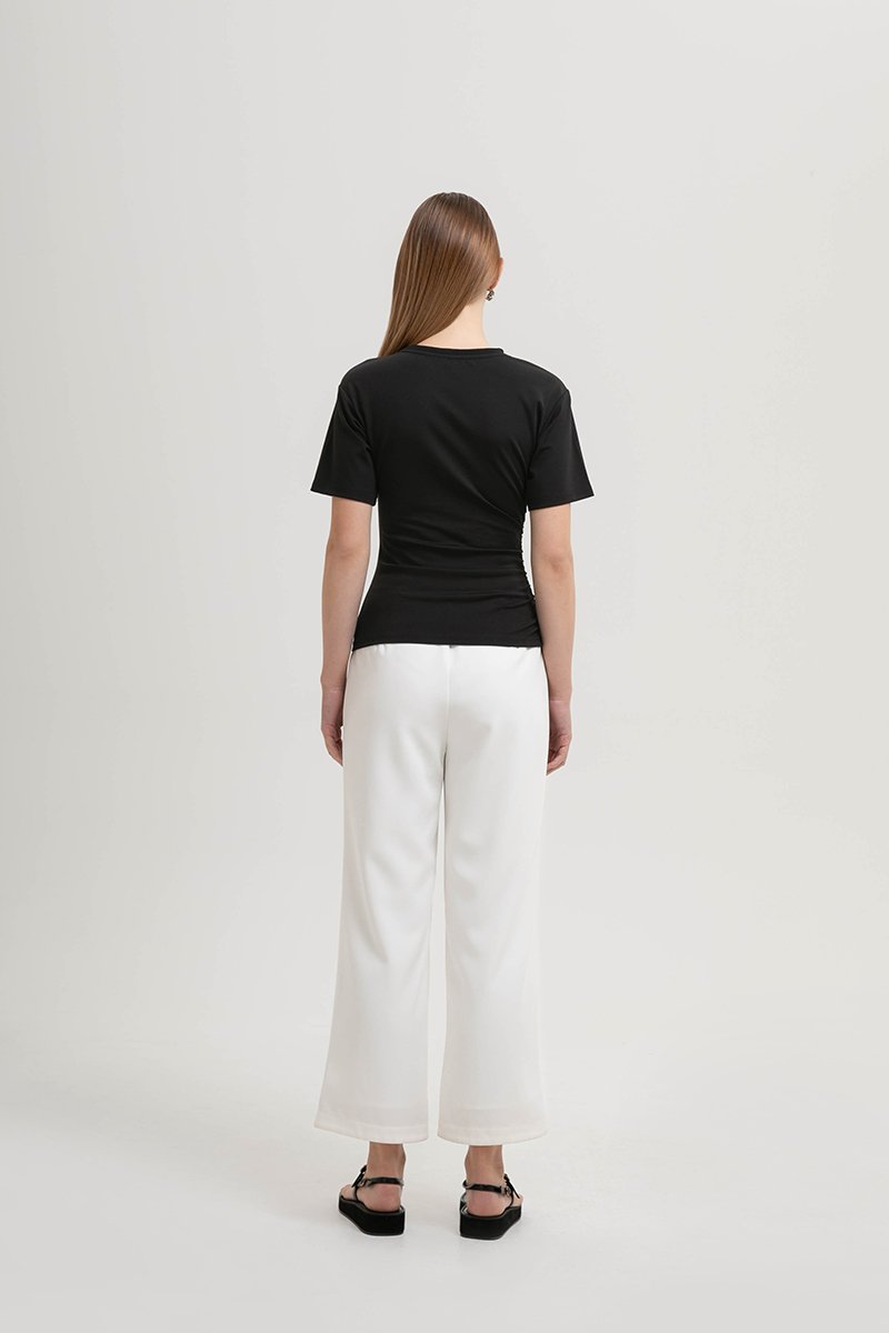 ELLERY RUCHED MODAL TEE