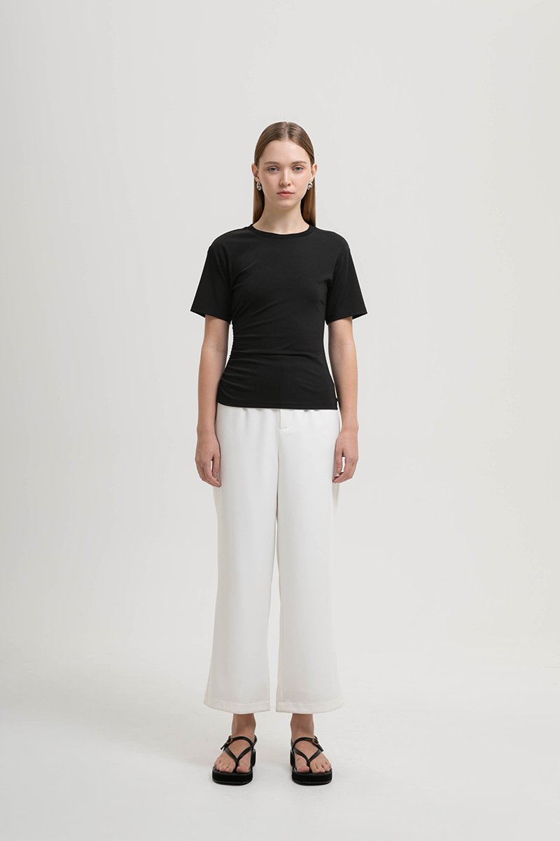 ELLERY RUCHED MODAL TEE
