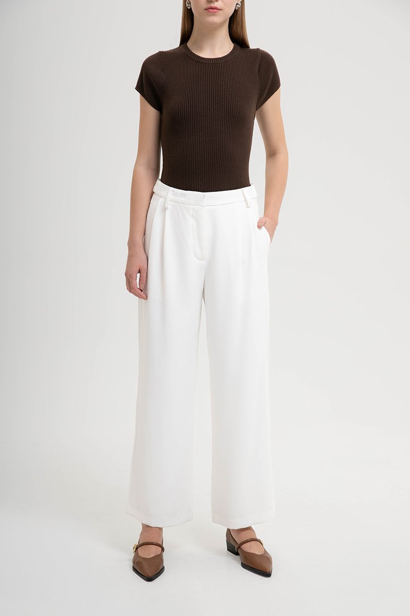 BLAKELY ADJUSTABLE WAIST WIDE LEG PANTS (REGULAR)