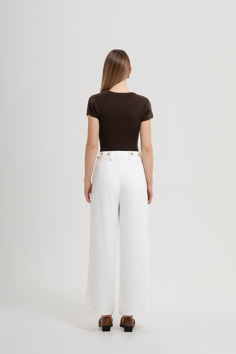 BLAKELY ADJUSTABLE WAIST WIDE LEG PANTS (REGULAR)