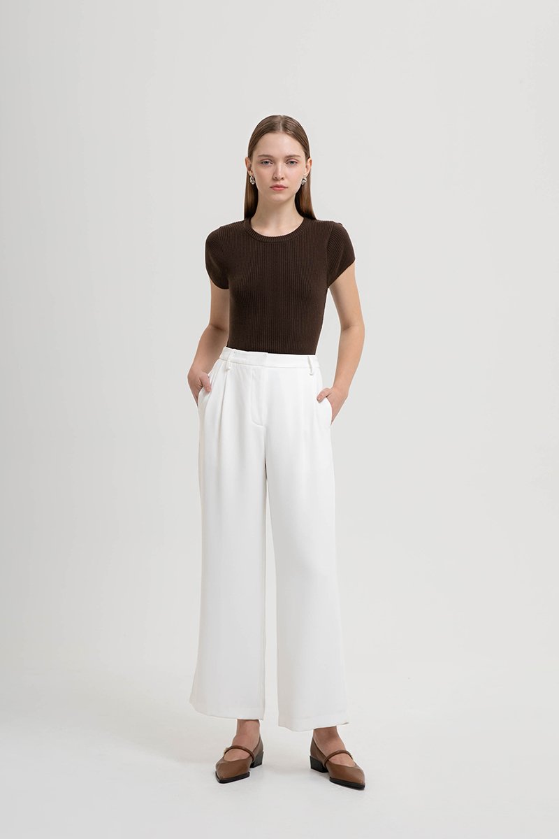 BLAKELY ADJUSTABLE WAIST WIDE LEG PANTS (REGULAR)