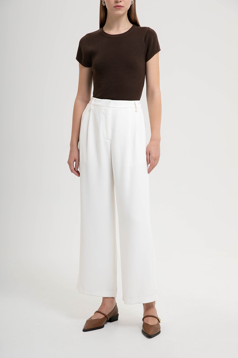 BLAKELY ADJUSTABLE WAIST WIDE LEG PANTS (REGULAR)