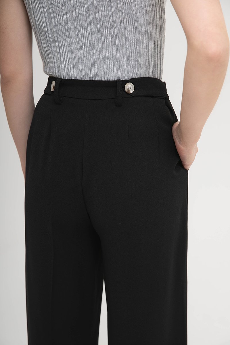 BLAKELY ADJUSTABLE WAIST WIDE LEG PANTS (REGULAR)