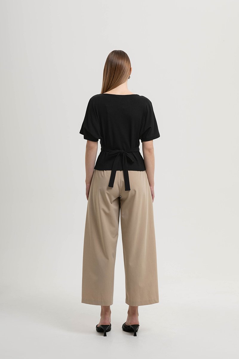 SOFIANA BATWING TIE BACK TOP