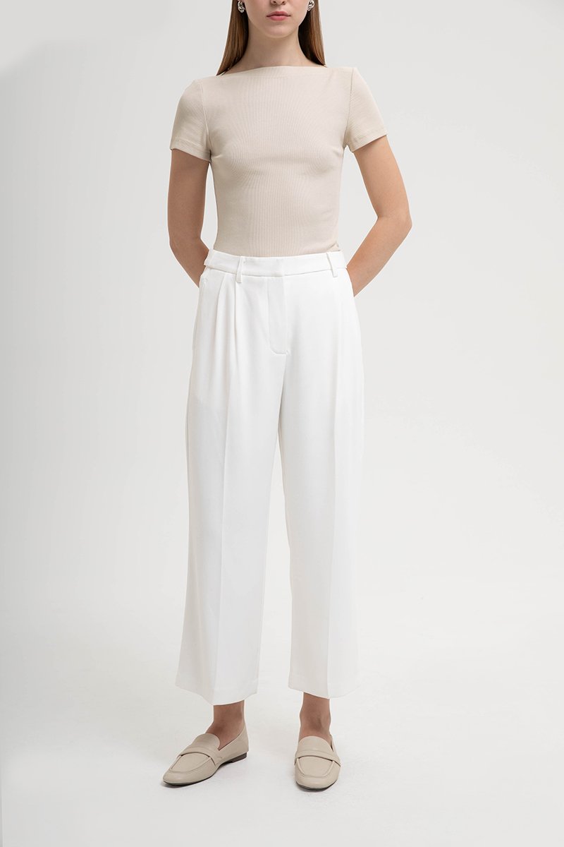 BLAKELY ADJUSTABLE WAIST WIDE LEG PANTS (PETITE)