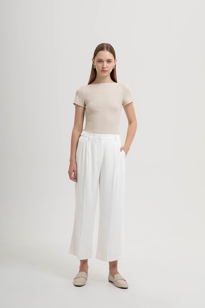 BLAKELY ADJUSTABLE WAIST WIDE LEG PANTS (PETITE)