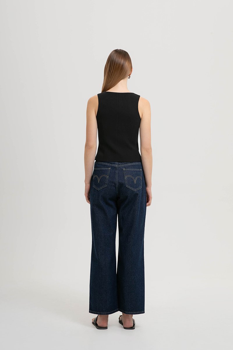 EMMA SCOOP NECK VEST TOP