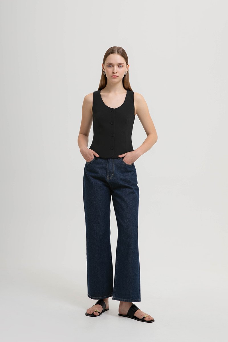 EMMA SCOOP NECK VEST TOP