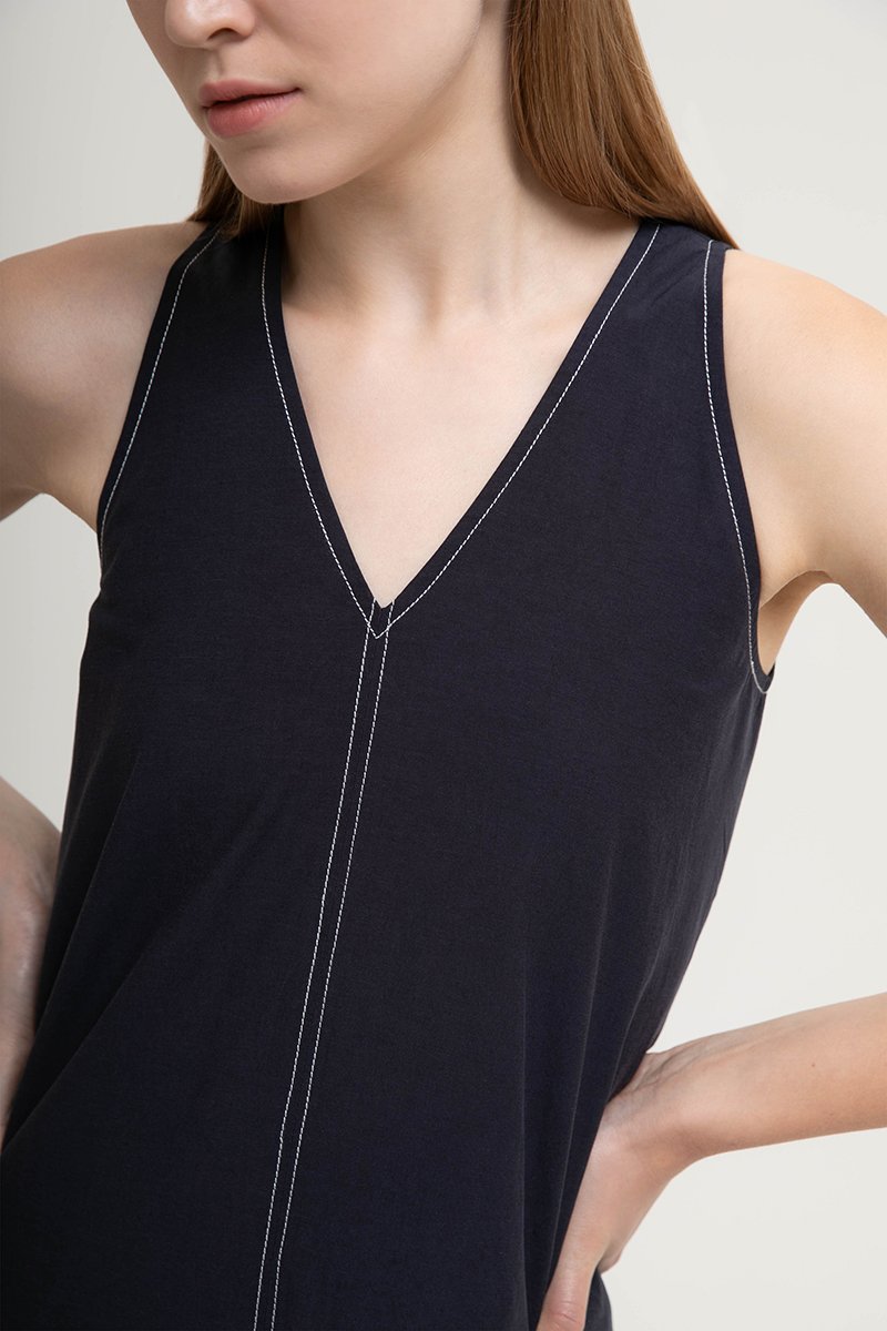 NATASHA CONTRAST MINI DRESS