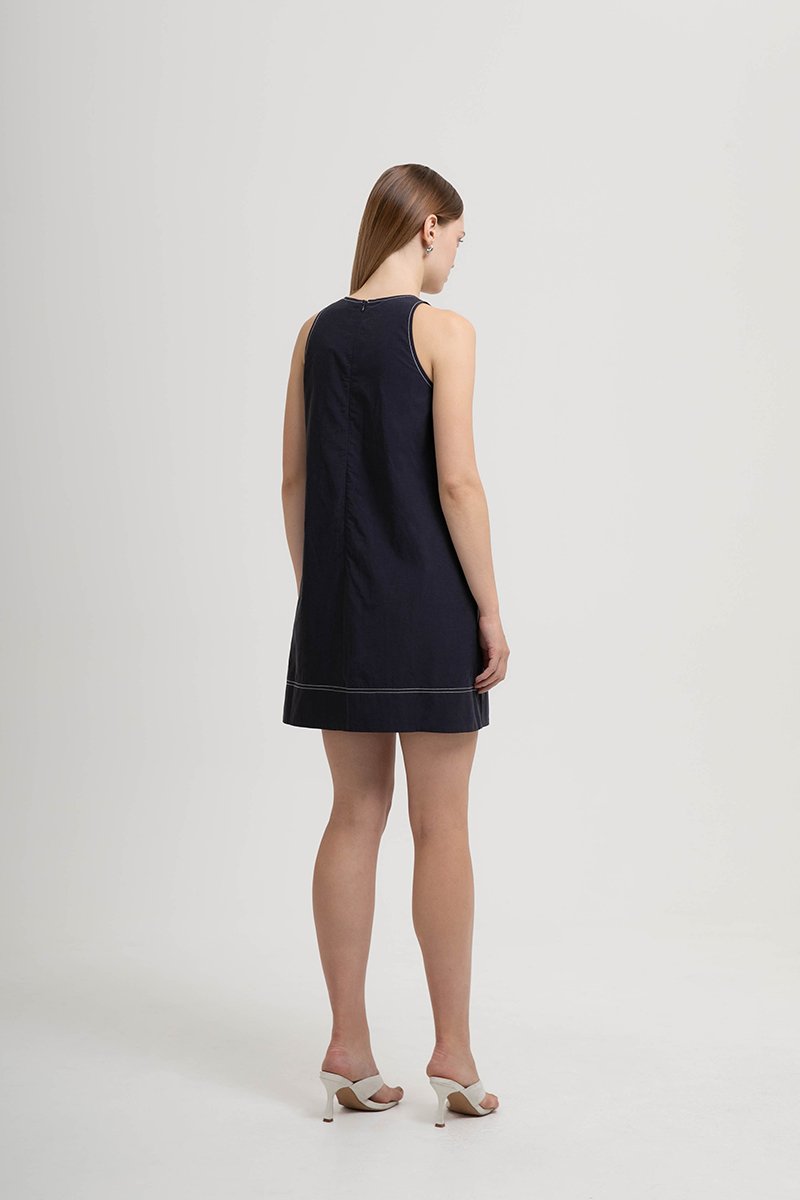 NATASHA CONTRAST MINI DRESS