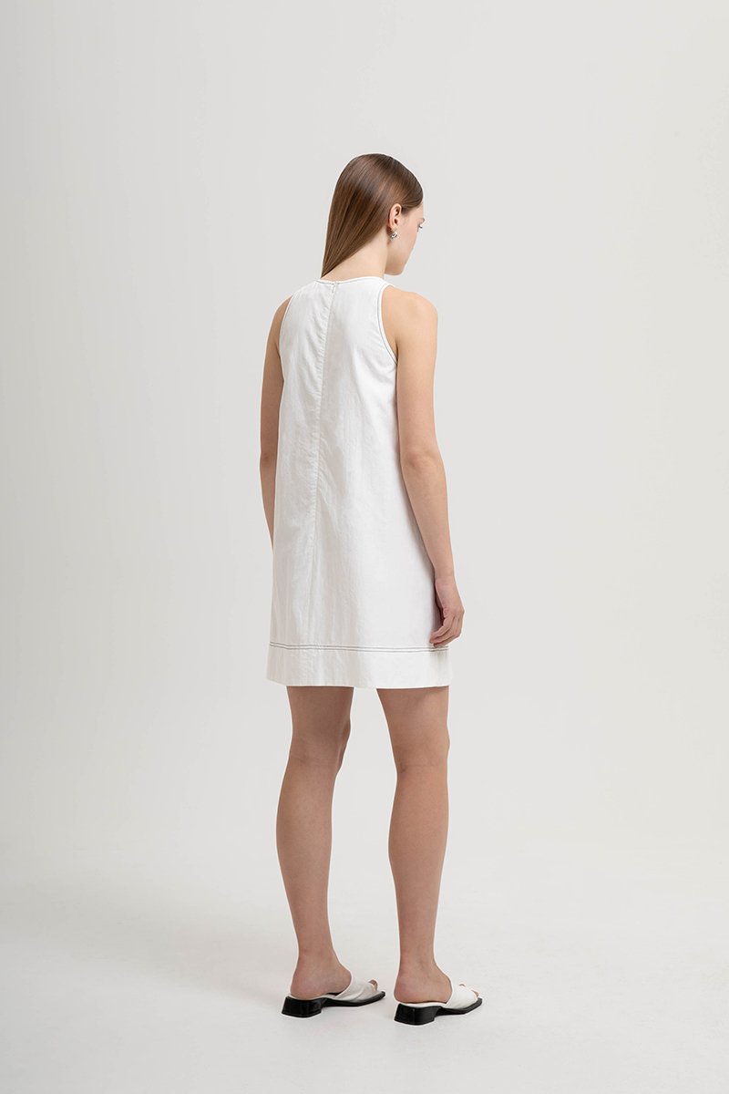 NATASHA CONTRAST MINI DRESS