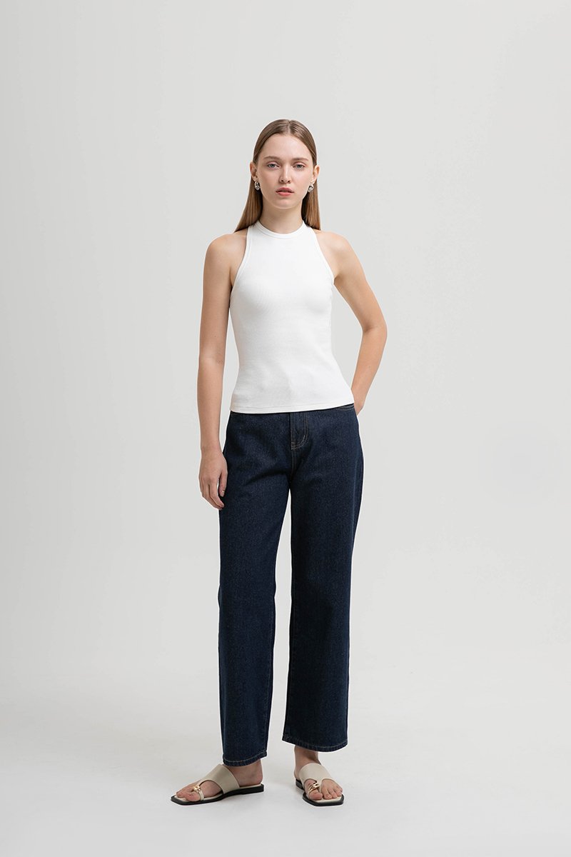 FARLEY CRISS CROSS BACK TANK TOP