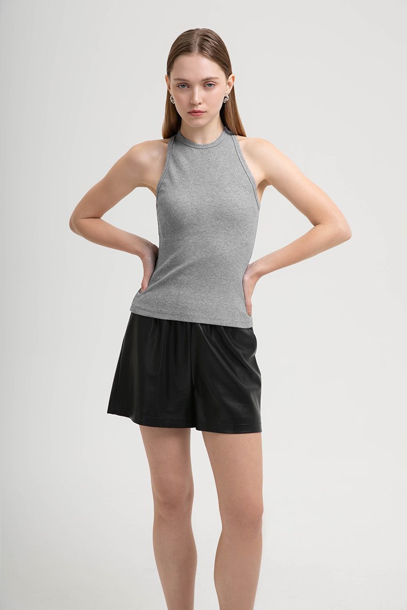 FARLEY CRISS CROSS BACK TANK TOP