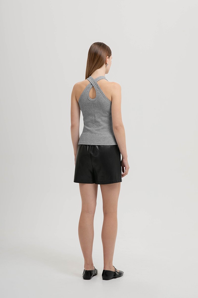 FARLEY CRISS CROSS BACK TANK TOP