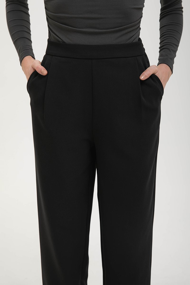 DENISSE ROLLED CUFF CIGARETTE PANTS