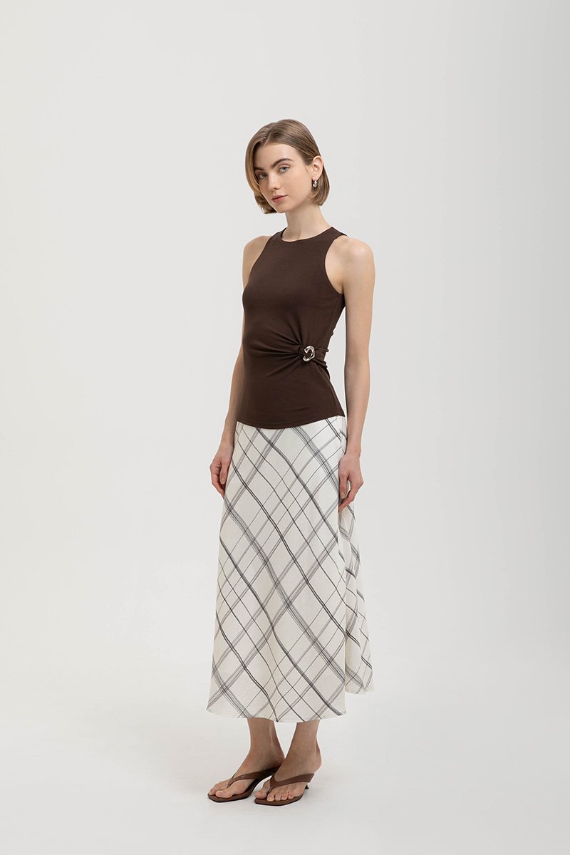 DANI MODAL TANK W/ DETACHABLE BROOCH