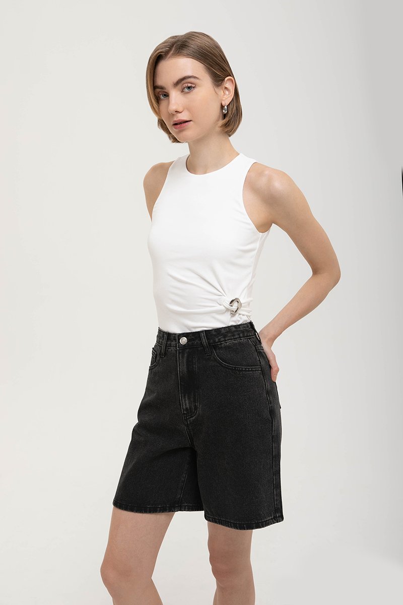 DANI MODAL TANK W/ DETACHABLE BROOCH