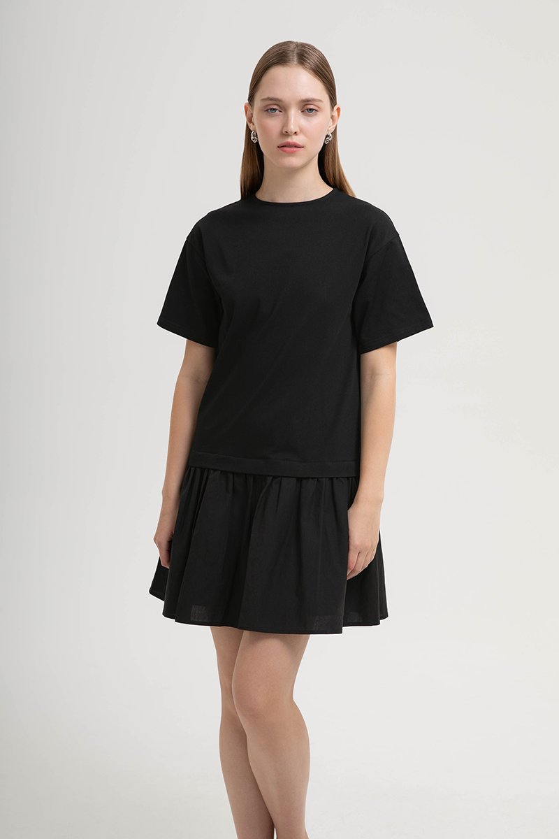 MARBELLA TEE DROP WAIST MINI DRESS