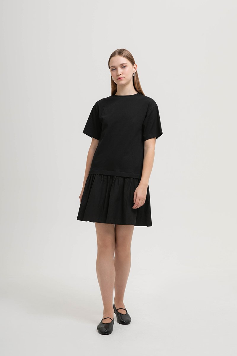 MARBELLA TEE DROP WAIST MINI DRESS