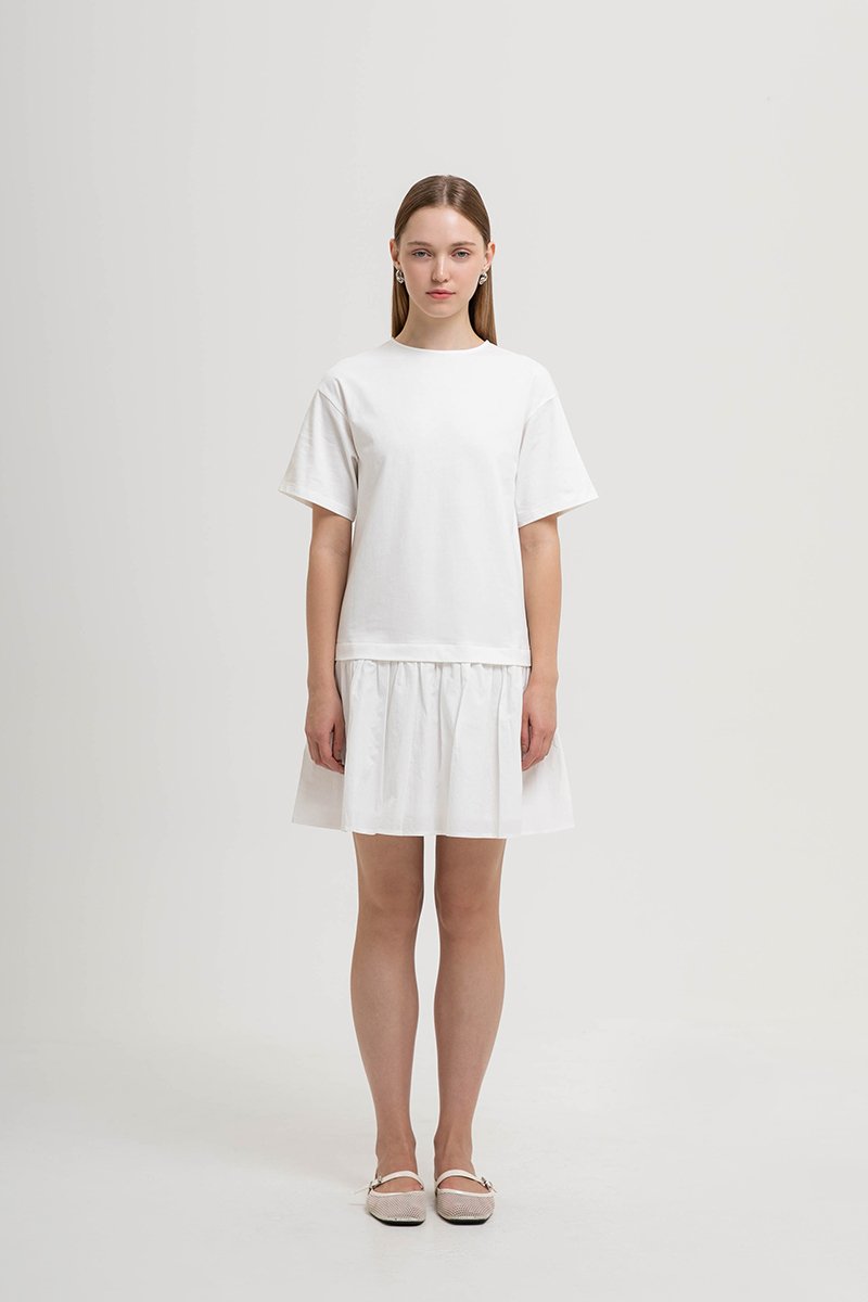 MARBELLA TEE DROP WAIST MINI DRESS