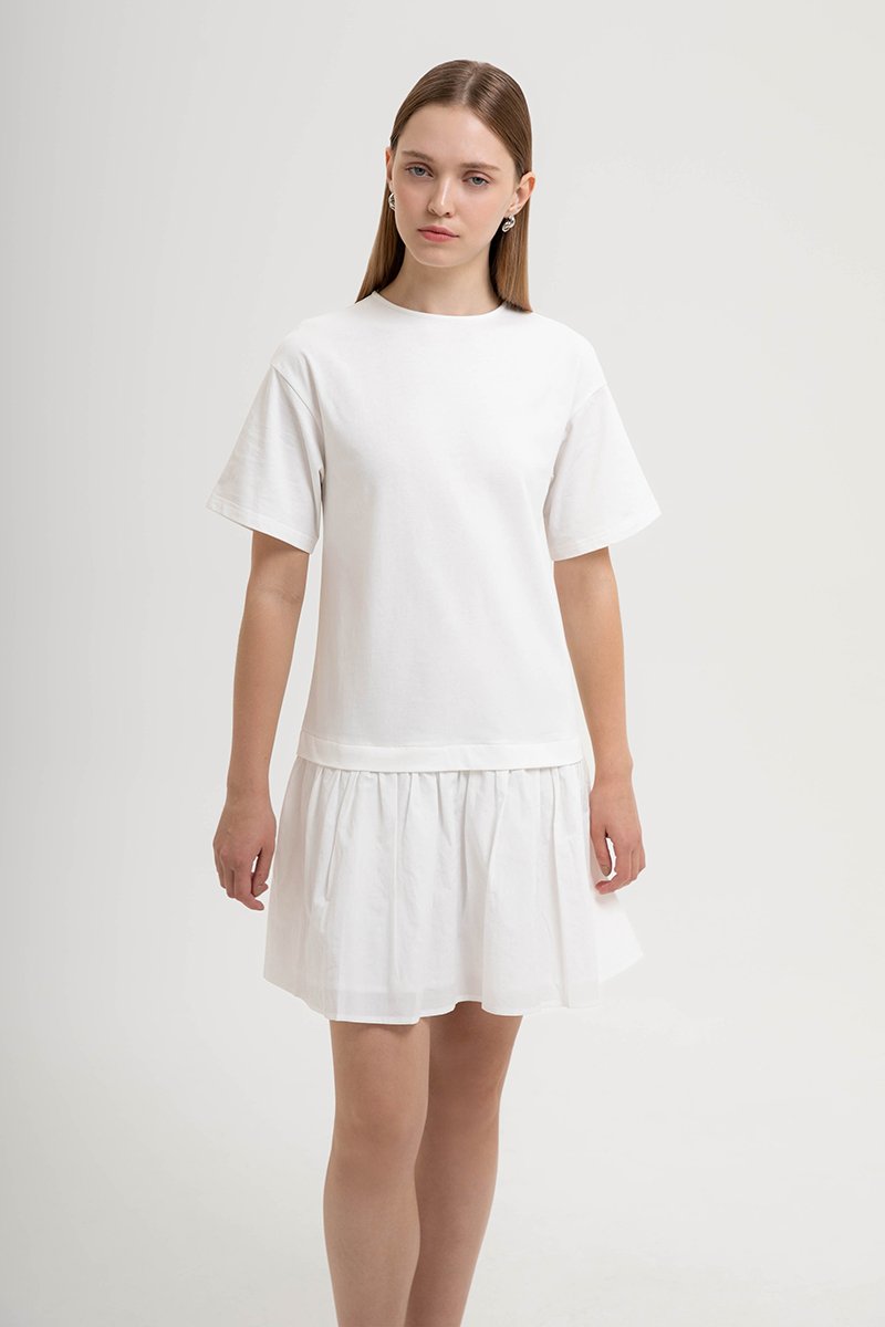 MARBELLA TEE DROP WAIST MINI DRESS