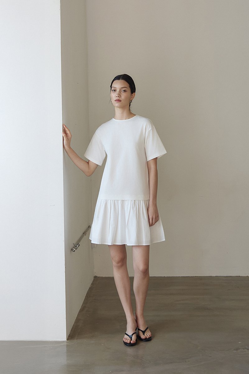 MARBELLA TEE DROP WAIST MINI DRESS